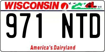 WI license plate 971NTD