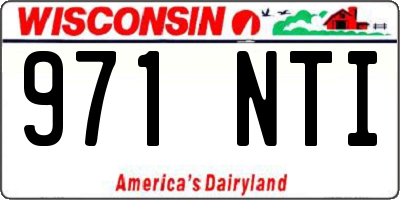 WI license plate 971NTI