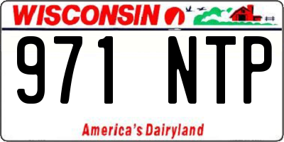 WI license plate 971NTP
