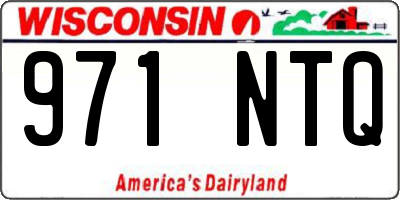 WI license plate 971NTQ