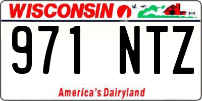 WI license plate 971NTZ