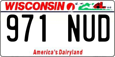 WI license plate 971NUD