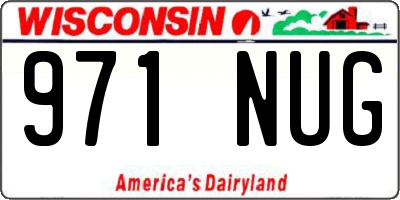 WI license plate 971NUG