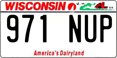 WI license plate 971NUP