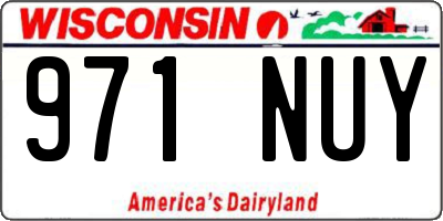 WI license plate 971NUY