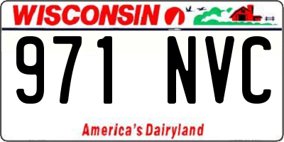 WI license plate 971NVC
