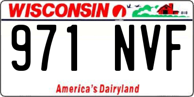 WI license plate 971NVF