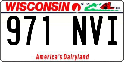 WI license plate 971NVI