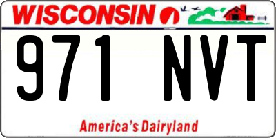 WI license plate 971NVT