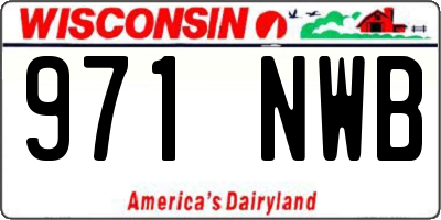 WI license plate 971NWB