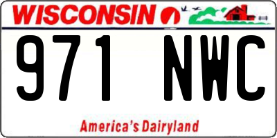 WI license plate 971NWC