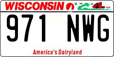 WI license plate 971NWG