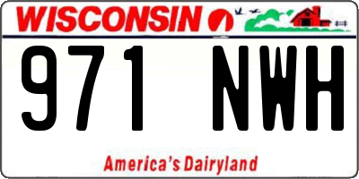 WI license plate 971NWH