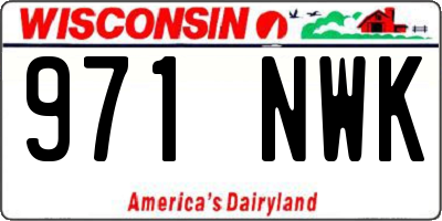 WI license plate 971NWK