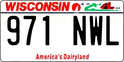 WI license plate 971NWL