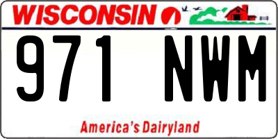 WI license plate 971NWM
