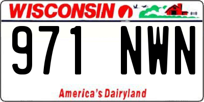 WI license plate 971NWN