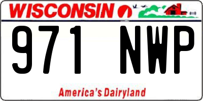 WI license plate 971NWP