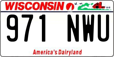 WI license plate 971NWU