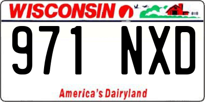 WI license plate 971NXD