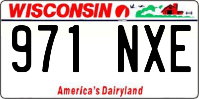 WI license plate 971NXE