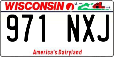 WI license plate 971NXJ