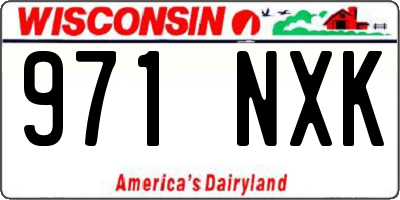 WI license plate 971NXK