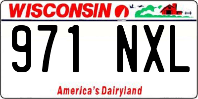 WI license plate 971NXL