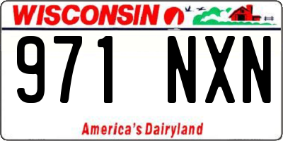 WI license plate 971NXN