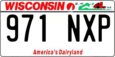 WI license plate 971NXP