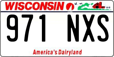 WI license plate 971NXS
