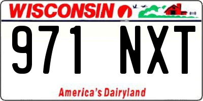 WI license plate 971NXT