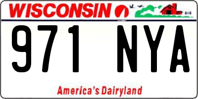 WI license plate 971NYA