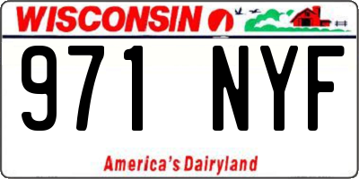 WI license plate 971NYF