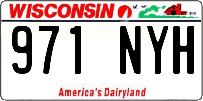 WI license plate 971NYH