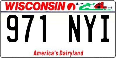 WI license plate 971NYI