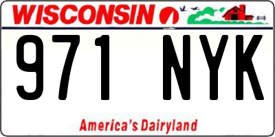 WI license plate 971NYK