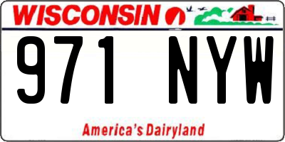 WI license plate 971NYW