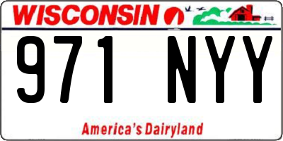 WI license plate 971NYY