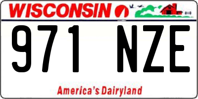WI license plate 971NZE