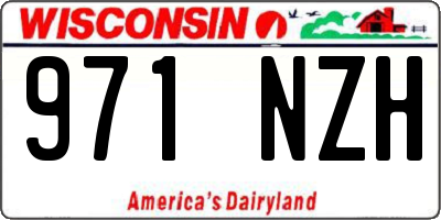 WI license plate 971NZH