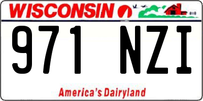 WI license plate 971NZI