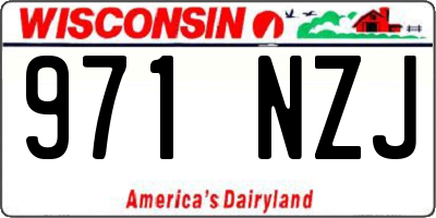 WI license plate 971NZJ