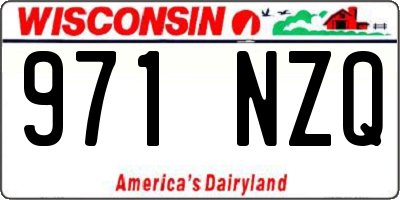 WI license plate 971NZQ