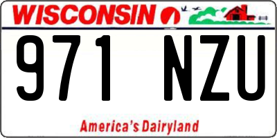 WI license plate 971NZU