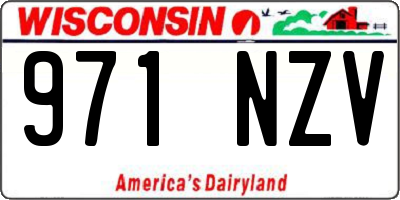 WI license plate 971NZV