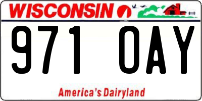 WI license plate 971OAY