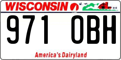 WI license plate 971OBH