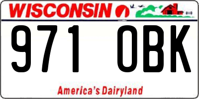 WI license plate 971OBK