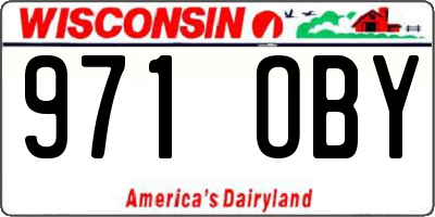 WI license plate 971OBY